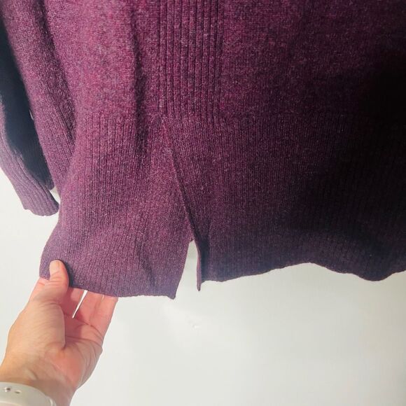 Nicole Miller Purple Cashmere Sweater Tunic Length Sz M - Picture 7 of 9